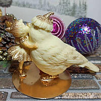Фигурка из шоколада Фея с птичкой Украшения из бельгийского шоколада Шоколадный декор игрушки ручной работы