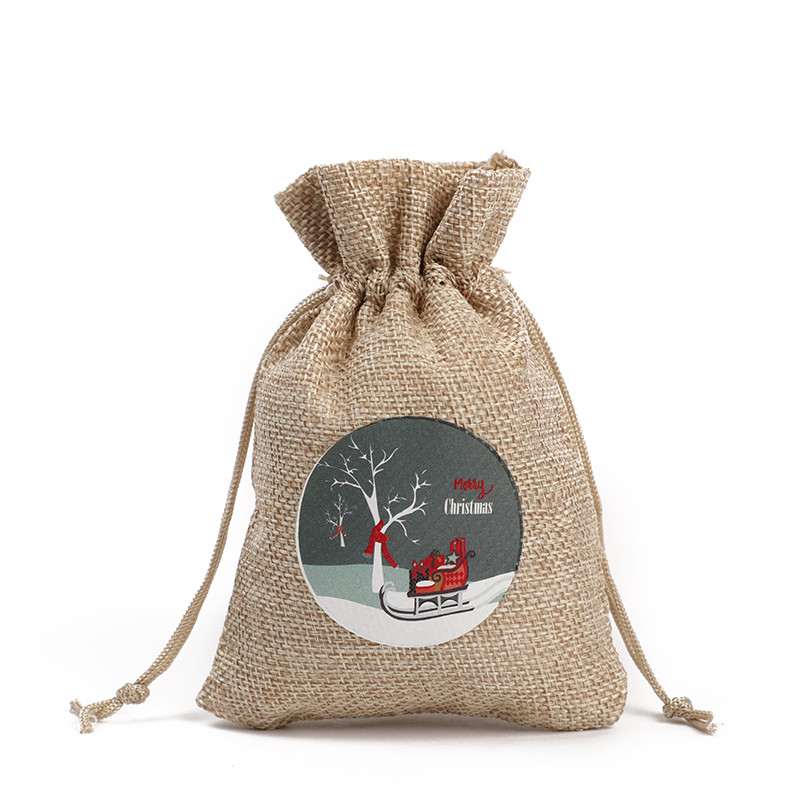 Мешочек для подарков конфет новогодний маленький мешковины новогодние ...
