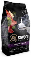 Savory (Сейворі) Adult Medium Breed Fresh Turkey & Lamb беззерновий корм для собак середніх порід 12 кг