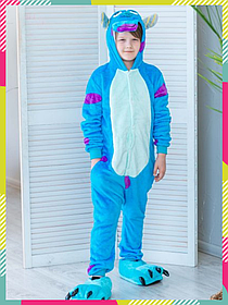 Дитячі кігурумі Салліван Kigurumirev Піжама костюм монстр Саллі для хлопчика XS, 90 - 105 см