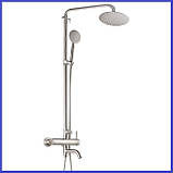 Душова система неіржавкої сталі зі змішувачем верхнім душем HAIBA JEX-009-J (HB2792), фото 2