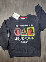 Распродажа!!свитшот джемпер для мальчика подростка без начеса игра в кальмара squid game