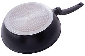 Сковорода антипригарна Kamille 240 мм Black Marble глибока (4134), фото 3