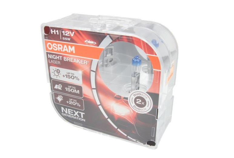 Галогенова лампа Osram H1 Night Breaker Laser 12v/55w