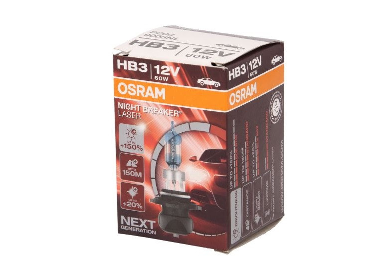 Галогенова лампа Osram HB3 Night Breaker Laser 12v/60w, фото 1