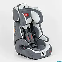 Дитяче автокрісло Joy група 1-2-3 (9-36кг), система ISOFIX та TopTether, сірий з білим