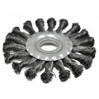 Щітка-крацовка радіальна, плоска, закручена 115х16 мм