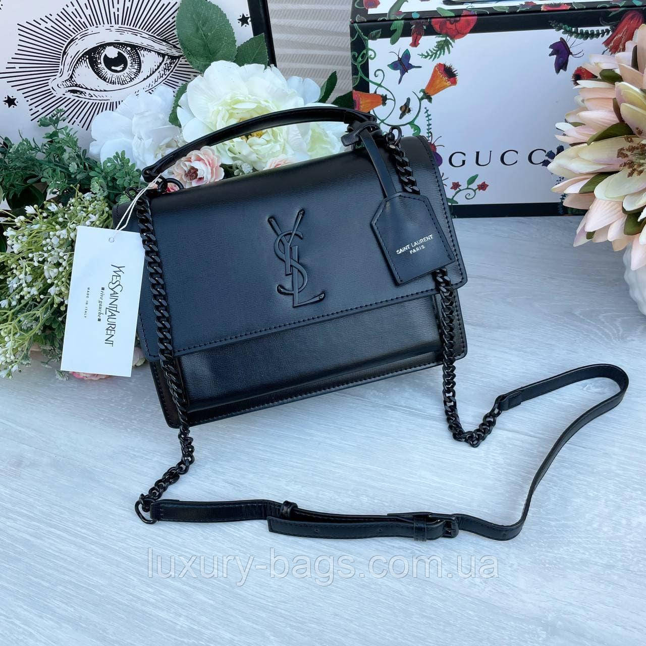 Шкіряна жіноча сумка Yves Saint Laurent