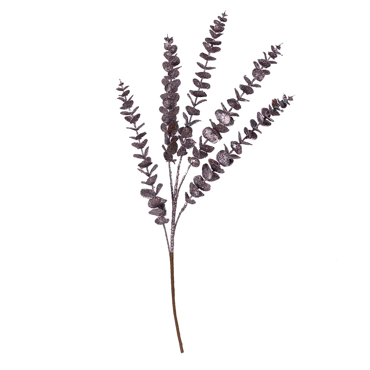 Гілка декоративна Yes! Fun Евкаліпт фіолетовий, 74 см, гліттер, фото 1