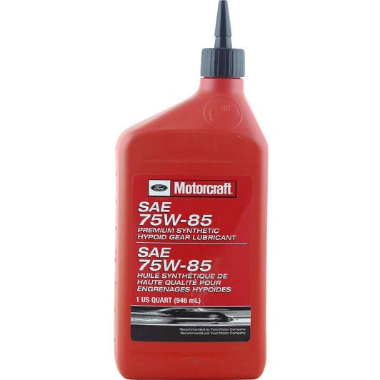 Масло MOTORCRAFT SAE 75W-85 Premium Synthetic Hypoid Gear Lubricant кан. 0.946 л. XY75W140QL / 1048714