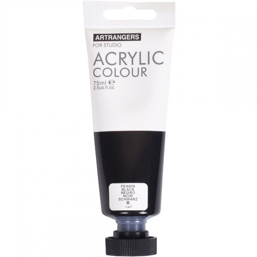 Художня акрилова фарба Art Ranger Acrylic 908FEA Black (чорна)