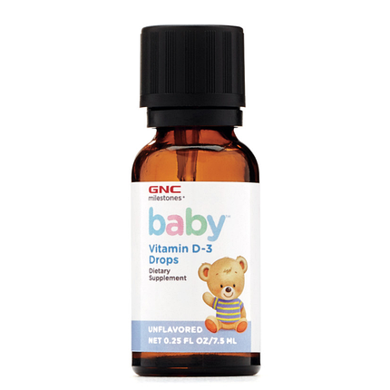 Вітамін D3 для дітей у краплях GNC Baby Vitamin D3 7.5 мл (200 порц.) (уцінка строк по 5.22), фото 3