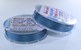 Нитка для бісеру колір джинс 2660 Tytan 100 (100 метрів)