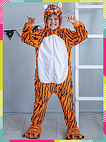 Детские кигуруми Тигр Амурский Kigurumirev Пижама кигуруми для мальчика XS, 90 - 105 см