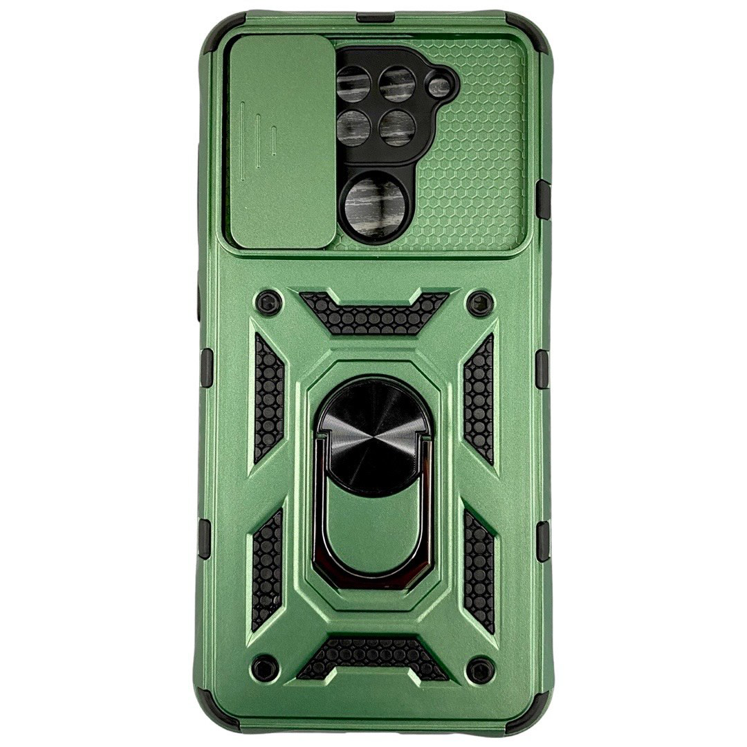PC + TPU чохол Camshield armor для Xiaomi Redmi Note 9 / зелений
