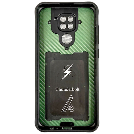 PC + TPU чохол Camshield armor для Xiaomi Redmi Note 9 / зелений, фото 3