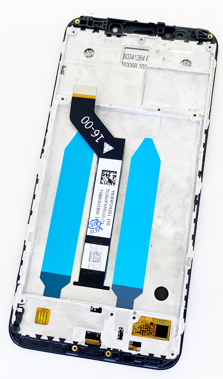 Дисплей (екран) для Xiaomi Redmi 5 Plus + тачскрін, чорний, з передньою панеллю, фото 1