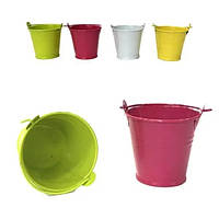 Декоративне кольорове відерце набір 12 шт.