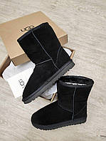 Женские угги черные классик ugg Australia zip 35р22.5см, 36р23см