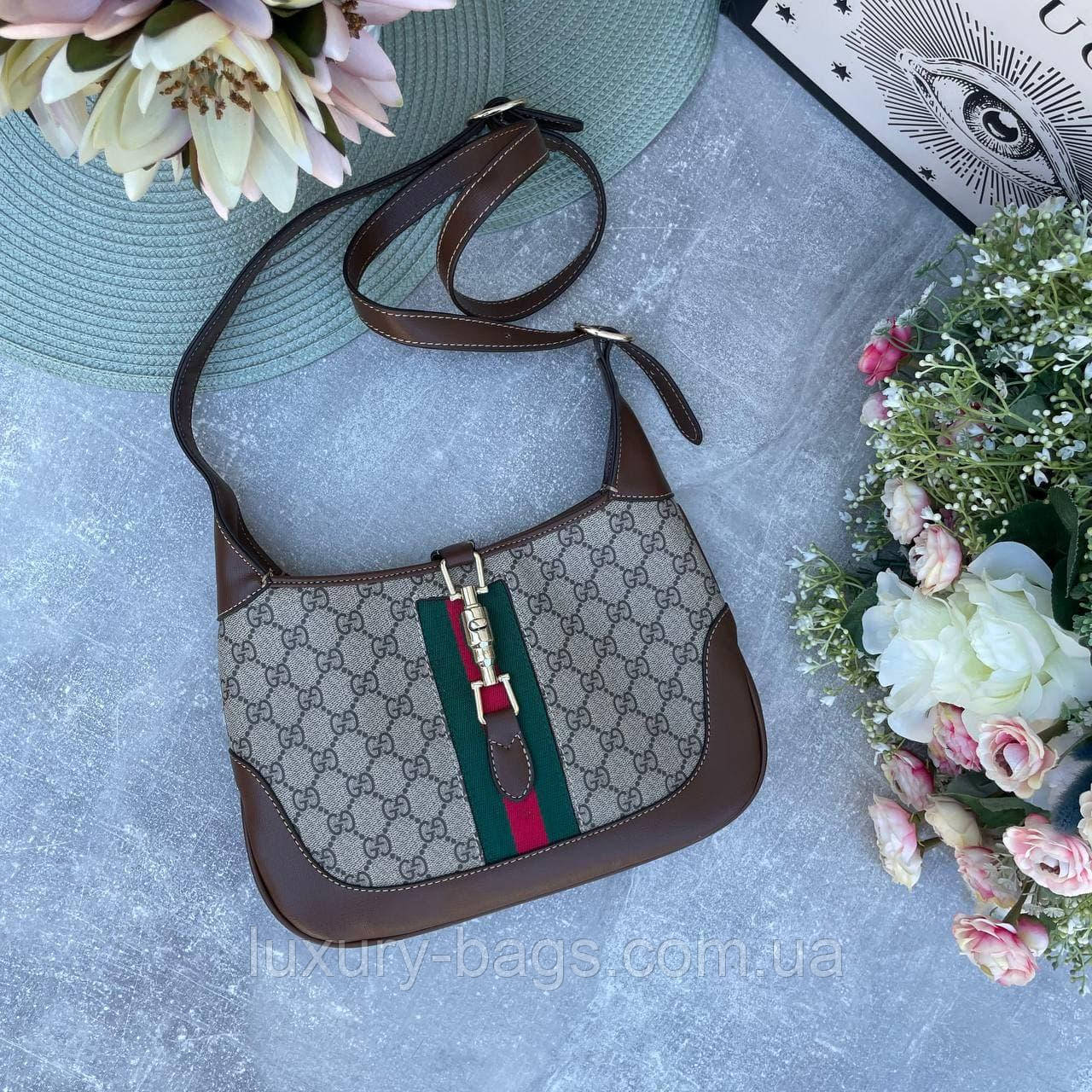Стильна жіноча сумочка Gucci сумка-хобо Jackie 1961, фото 1