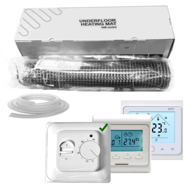 4,5 м2 Мат теплої підлоги двожильний Ergert Heat Therm System Flex + термостат 4,5 м2 788 Вт