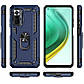 Протиударний чохол бампер Shield Magnetic Ring з підставкою для Xiaomi Redmi Note 10 4G / 10s Blue, фото 2
