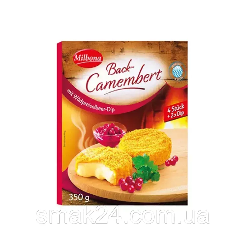 Камамбер с клюквенным соусом Milbona Back-Camembert 350г Германия - фото 1 - id-p1529320249