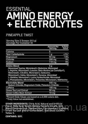 Амінокислоти з електролітами Optimum Nutrition Amino Energy+Electrolytes 30 порц., фото 3