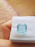 Натуральний Аквамарин (шляхетний Берил) 4.35ct 10 x 10 x 6mm, фото 3
