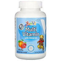 УЦІНКА! YumVs, MultiVitamin + Minerals (120 жев. цукерок), дитячі вітаміни, термін 30.04.2024