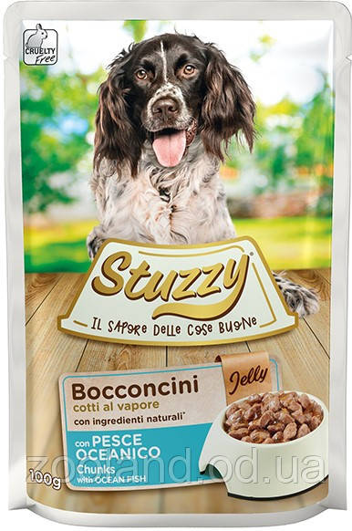 1033353 Stuzzy Dog Ocean Fish Океанічна риба в желе для собак, 100 г