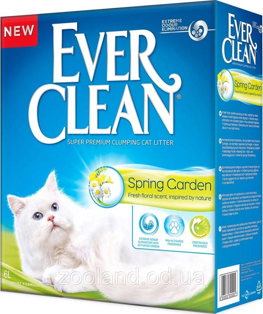 123465 Ever Clean Spring Garden наповнювач грудкується із запахом, 10 л