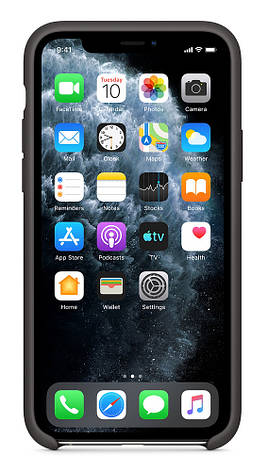 Чохол-накладка Silicone Case (AA) для iPhone 11 Pro Max 6.5" Чорний (602250), фото 3