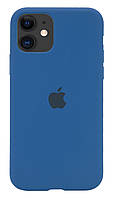 Защитный силиконовый чехол накладка для телефона iPhone 11 6.1" Синий (633568)