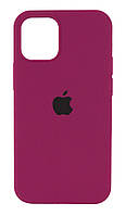 Защитный силиконовый чехол накладка для телефона iPhone 12 Pro Max 6.7" Малиновый (990708)