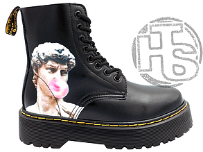 Жіночі черевики Dr.Martens Jadon David Michelangelo Fur (с мехом) ALL05220