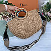Солом'яна пляжна сумка Christian D ⁇ OR, фото 5
