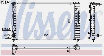 Радіатор охолодження Ауді Audi A4(94-01)B5