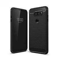 Захисний чохол Viseaon для LG V30  ⁇  Plus чорний гумовий бампер протидударний