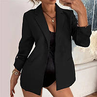 Пиджак женский, модный, приталенный, с карманами, со шлевками на рукавах, с подплечниками, модный жакет