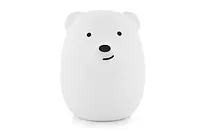 Силиконовый ночник детский Click Медведь (ночные зверята) 11 см CLK-G01201, Time Toys
