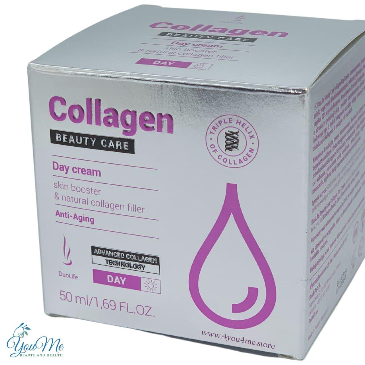 DuoLife Beauty Collagen Day Cream содержит 3 вида коллагенов и 4 вида гиалуроновой кислоты Дуолайф 50 ml - фото 2 - id-p1526172350
