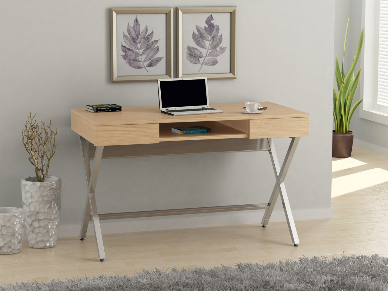 Письмовий стіл Loft design L-15 Дуб Борас