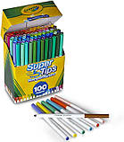 Змивні маркери, фломастери Crayola Super Tips Marker Set, 100 шт.! Оригінал!, фото 4