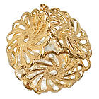 Підвіска з Кристалами Куб 14 мм, Метал, Золотого Кольори, Фурнітура для Біжутерії, Рукоділля, фото 3