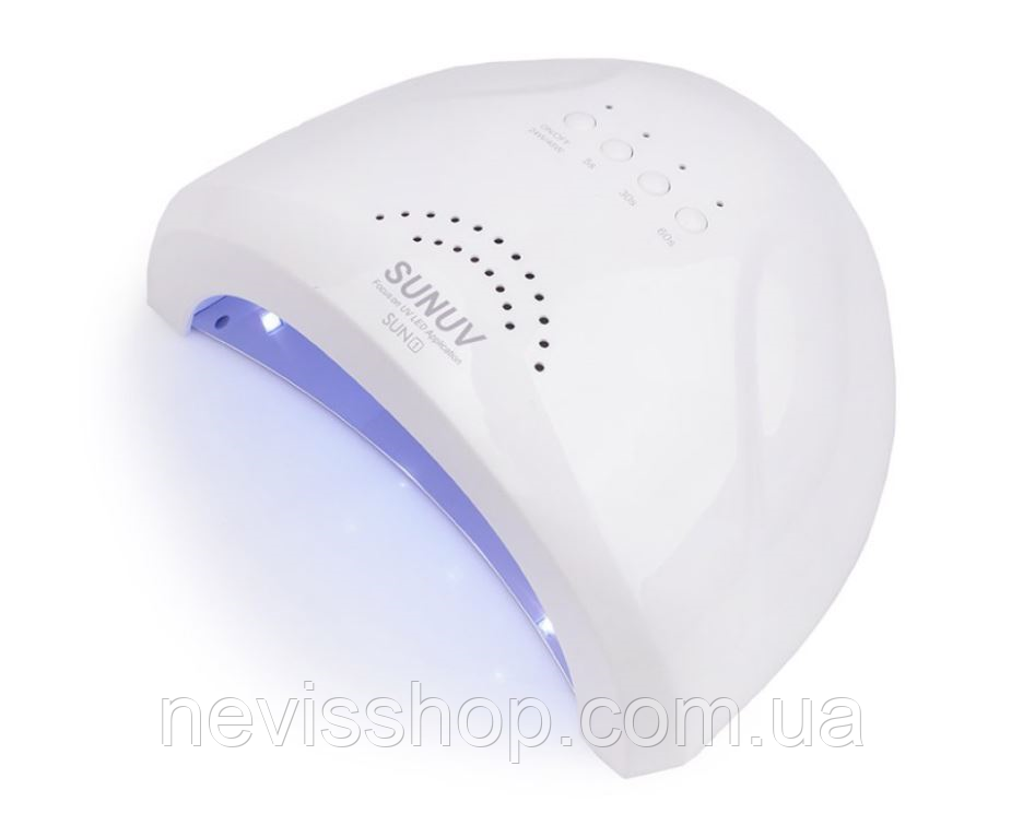 Лампа світлодіодна UV/LED SUNUV Sun 1 48 Вт, таймер 5, 30 і 60 сек, колір білий