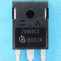 MOSFET N-канал 650В 20.7А 0.19Ом Infineon SPW20N60C3 TO247