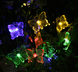 Садова гірлянда на сонячній батареї SL2885M-BF20 метелик, фото 2