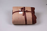 Покривало стьобане 1,5 спальне однотонне 145*215 см на синтепоні Шоколад