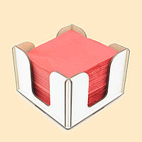 Органайзер-подставка для салфеток(лхдф) салфетница на 1 отделение «CD» белый(PR8111143)